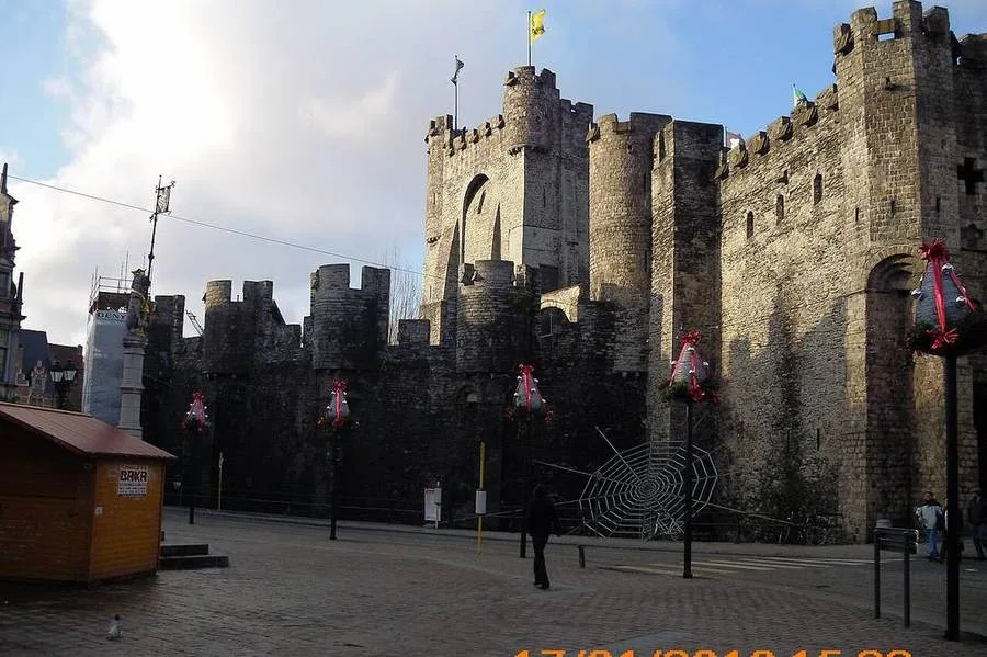 Innenhof der Burg Gravensteen in Gent
