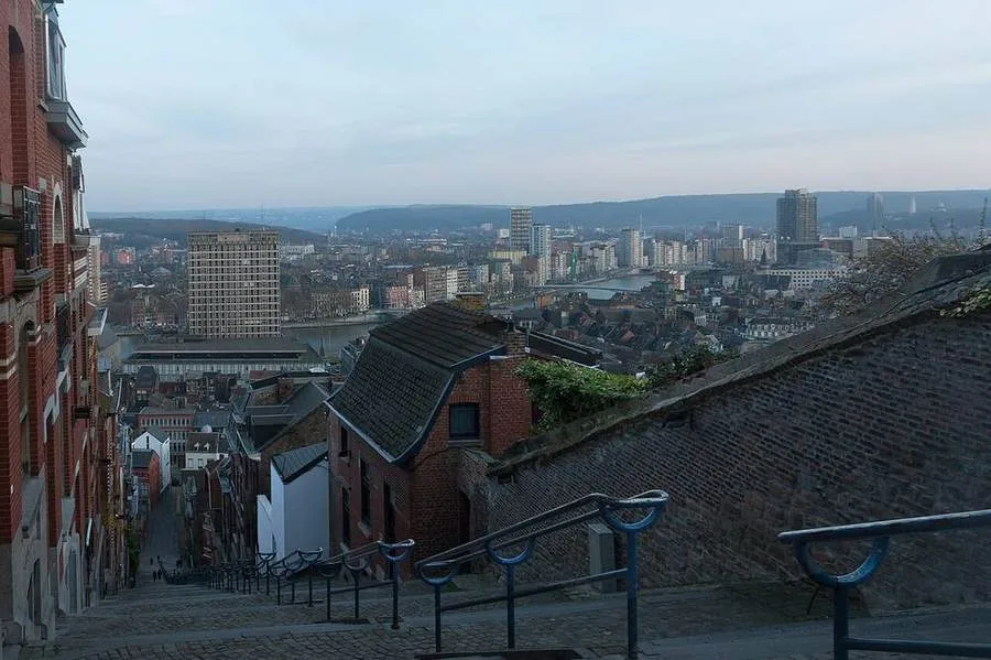 Blick von der Montagne de Bueren über Lüttich