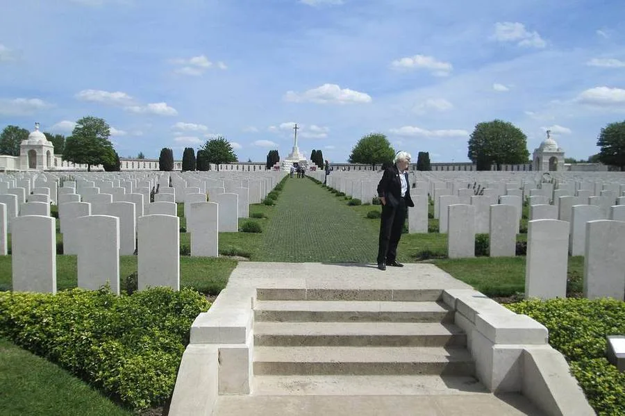 Gräberreihen auf dem Tyne-Cot-Friedhof bei Passchendaele