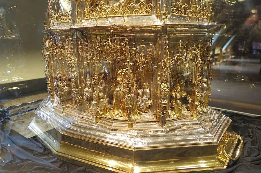 Detail des Lambertus-Reliquiars im Lütticher Domschatz
