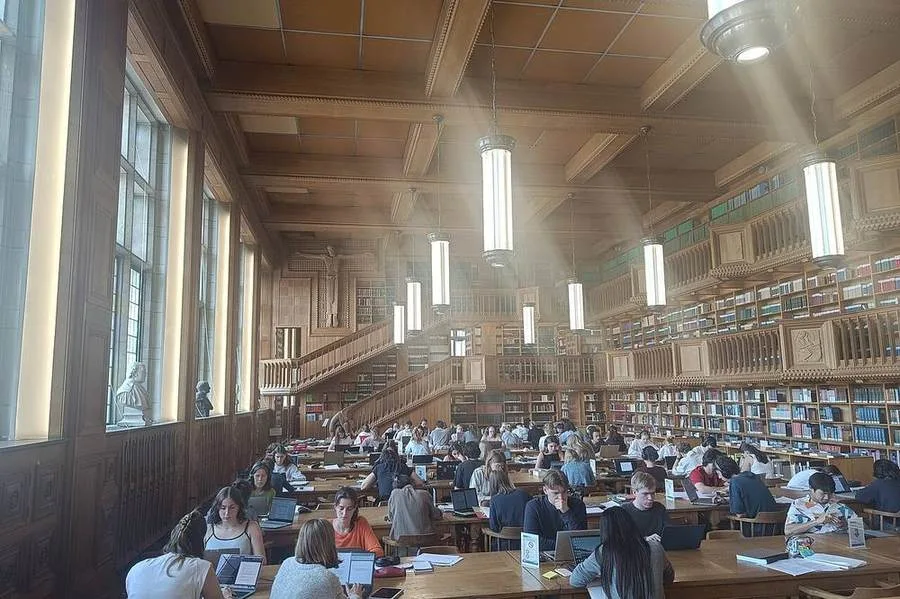 Lesesaal der Universitätsbibliothek in Löwen
