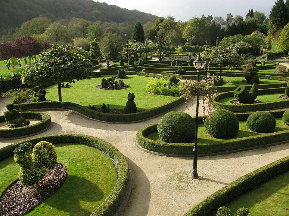 Formschnittgarten in Durbuy