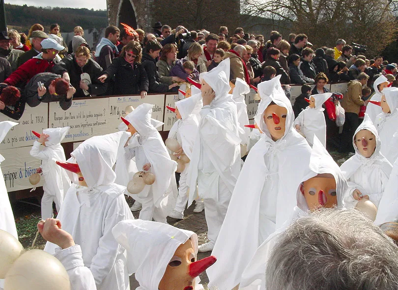 Blancs Moussis beim Laetare-Karneval in Stavelot