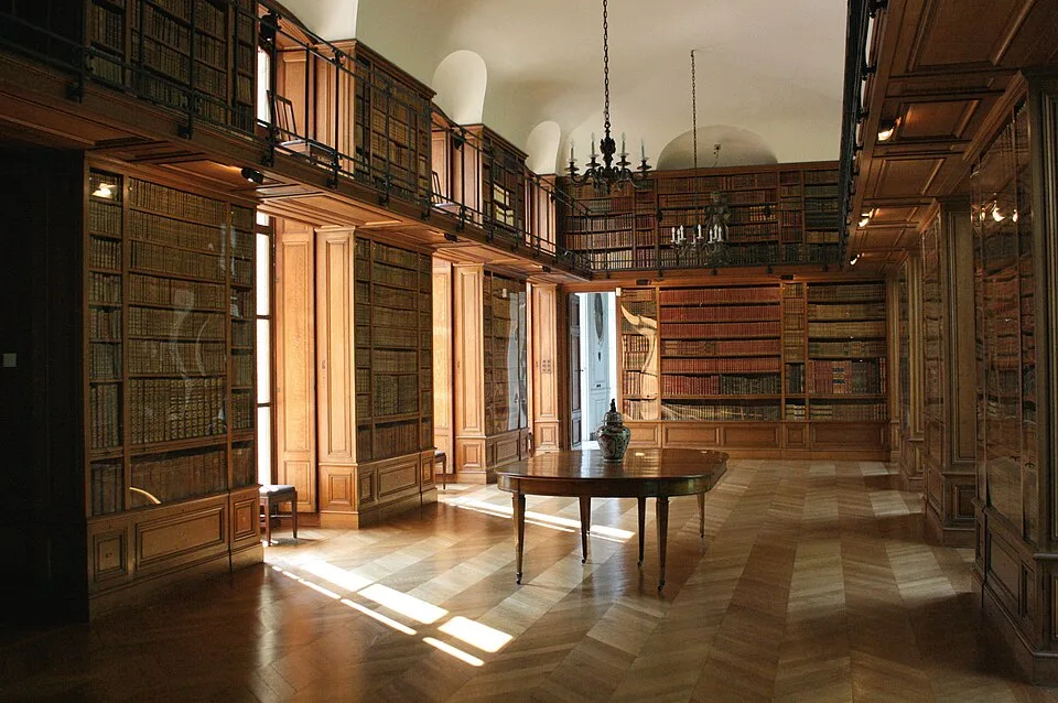 Bibliothek im Schloss Belœil