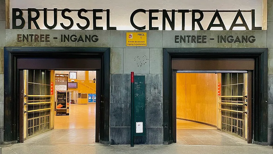 Haupteingang des Brüsseler Zentralbahnhofs