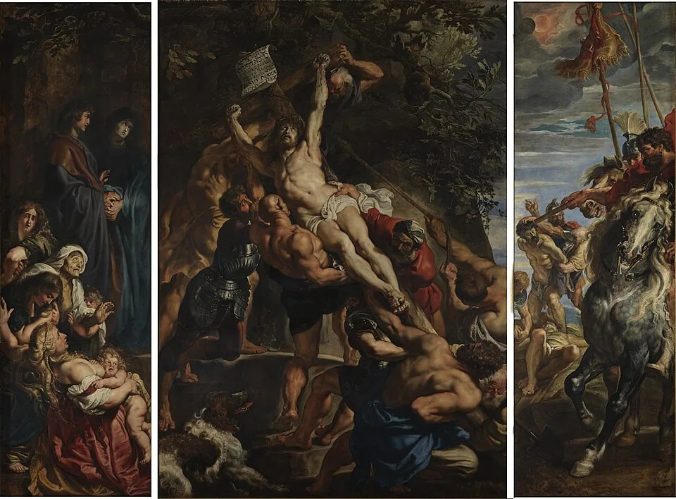 Rubens' Kreuzaufrichtung in der Antwerpener Kathedrale