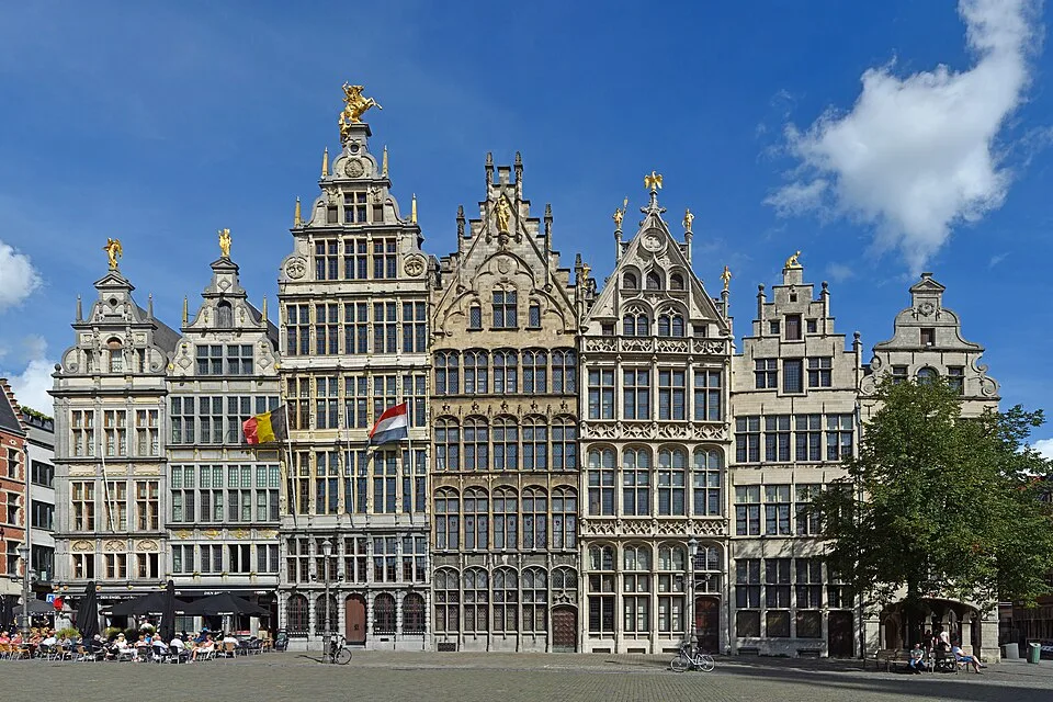 Gildehäuser am Grote Markt in Antwerpen
