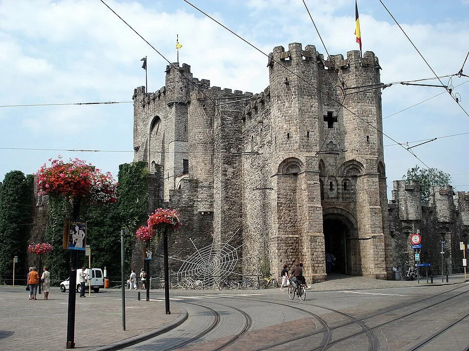 Torhaus der Burg Gravensteen in Gent