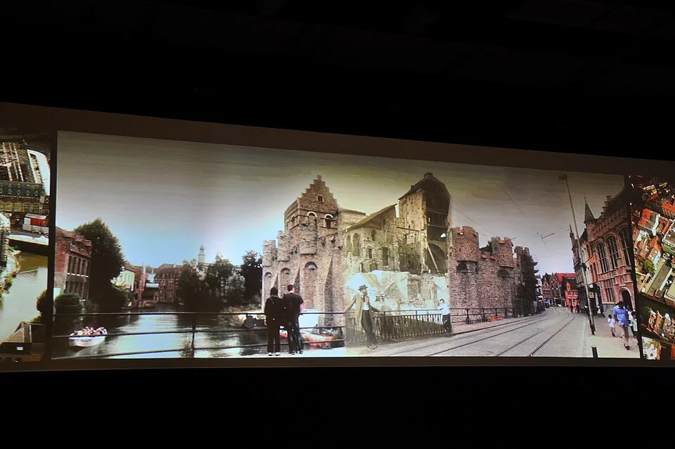 Historische und aktuelle Ansichten von Gravensteen im STAM