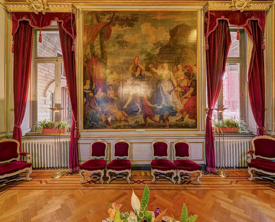 Trauzimmer im Rathaus von Löwen