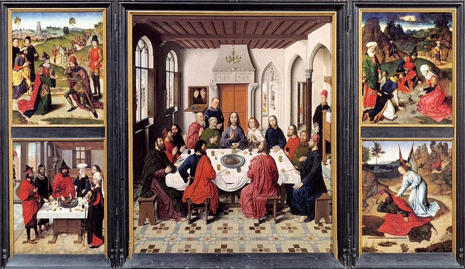 Abendmahlsaltar von Dirk Bouts in der Sankt-Peters-Kirche in Löwen
