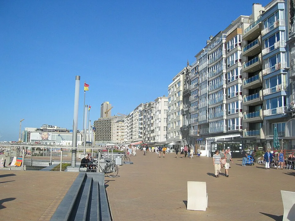 Albert-I-Promenade am Strand von Ostende