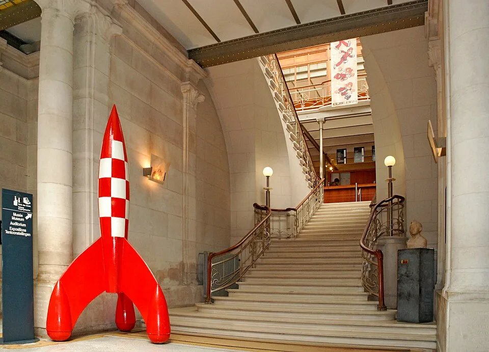 Jugendstiltreppe im Belgischen Comic-Zentrum